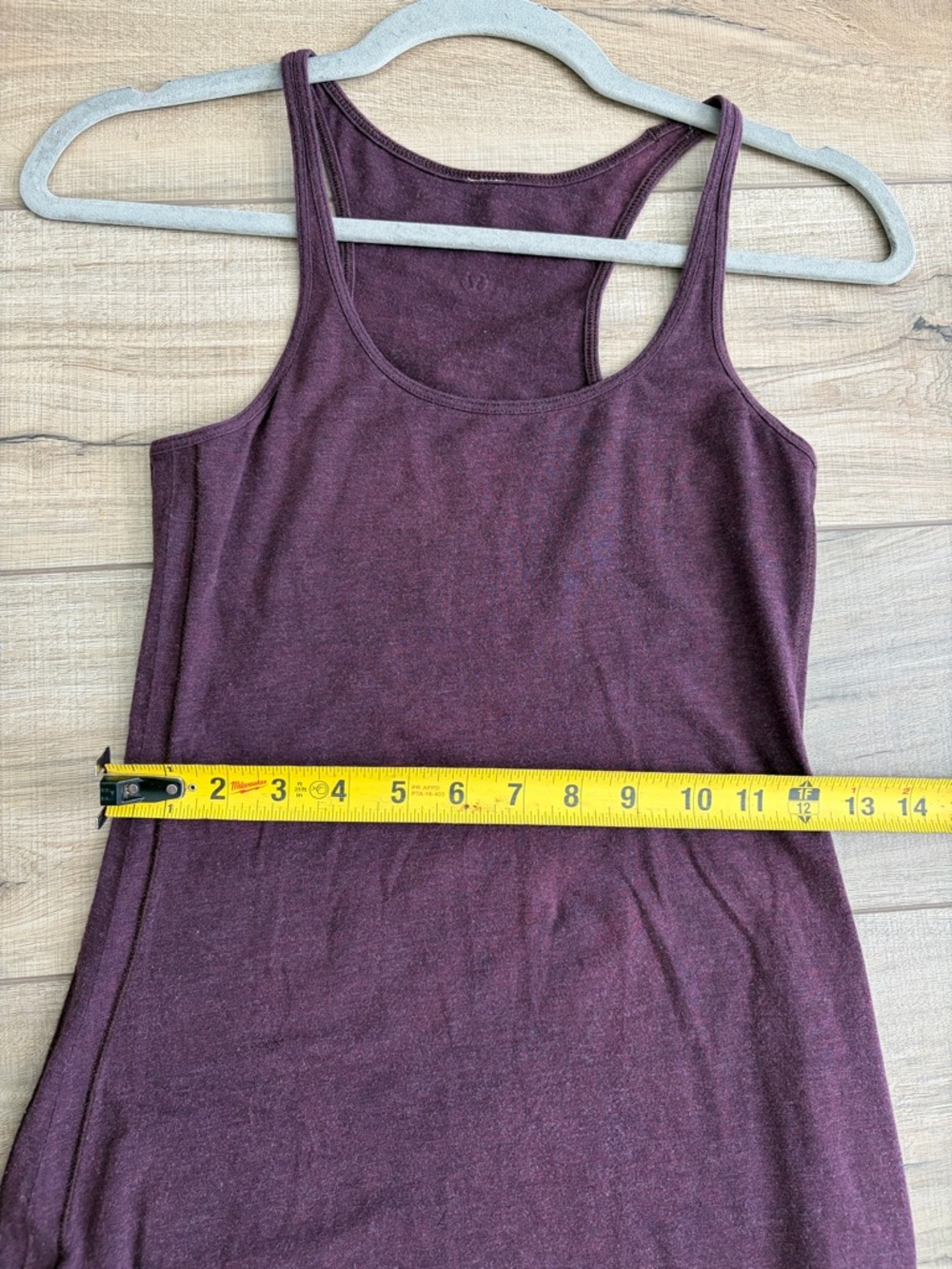 Lululemon Refresh Racerback Maxi Dress Heathered Bordeaux Drama Black Cherry 2 - Picture 7 of 8